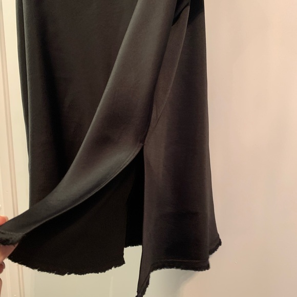 HELMUT LANG black silk tank top medium racerback - Picture 9 of 12